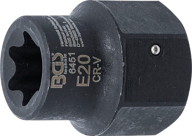Bgs Technic - Bremssattel-Einsatz E-Profil (für Torx) für man tga Antrieb Außensechskant 30 mm sw E20