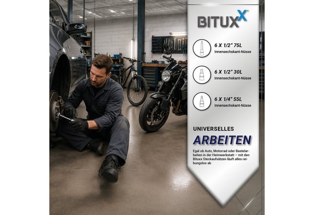Nusssatz 18tlg Sechskant Vielzahn Torx Innen Bit Steck Werkzeug