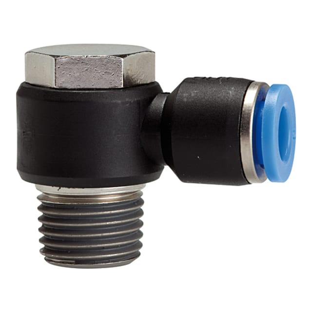 Riegler - L-Steckverschraubung »Blaue Serie« drehbar, R1/4 a., max.15, Ø6mm