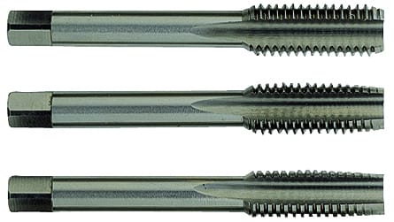 Satz von 3 Hand-Gewindebohrern hss DIN352 Ø10x150 mm Tivoly 1050051100150