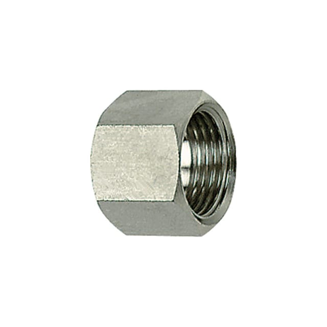 6-kant-Überwurfmutter, g 1/2, für Tüllengröße lw 9, es 1.4571 - Riegler