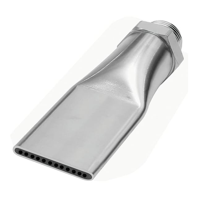 Lärmarme Flachdüse, 1/2 - 27 uns, ms vern., Düsenbreite 29,0 mm - Riegler