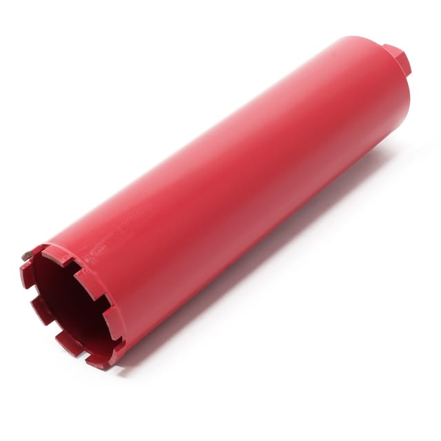 Diamantbohrkrone ⌀108 mm 1 ¼ unc 400 mm für Kernbohrgeräte, Kernbohrkrone aus Sintermetall, Nassbohrkrone, Trockenbohrkrone - Wiltec