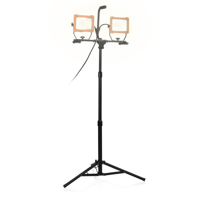 Smartwares - led Profi Baustrahler mit Stativ, höhenverstellbar, IP65 - 2x 30 Watt