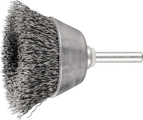 Pferd - Topfbürste ungezopft tbu Ø50mm Schaft-Ø6 mm Stahl-Draht-Ø0,30 (10)