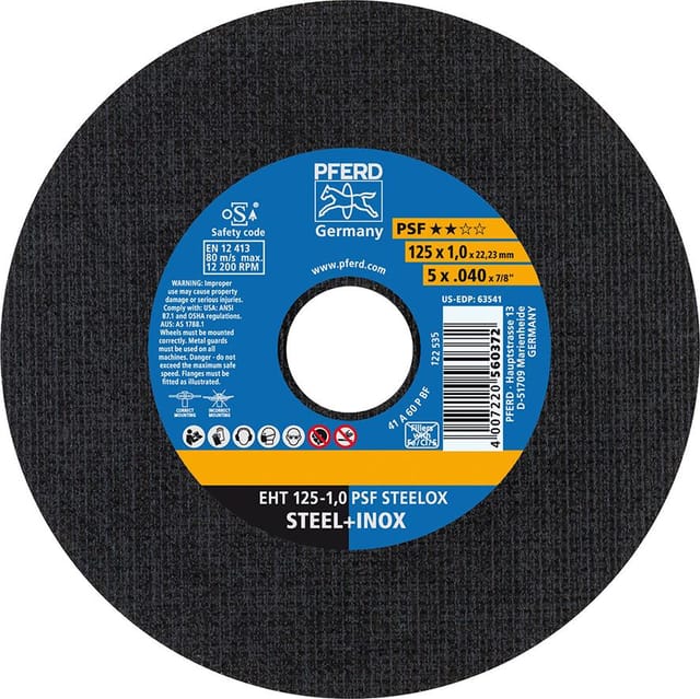 Trennscheibe Eht 125-1,0 Sg Steel - Pferd
