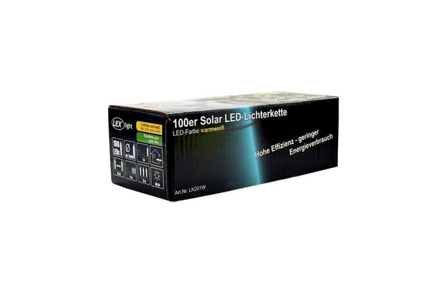 100'er led Solar Lichterkette warmweiß-MLK201W