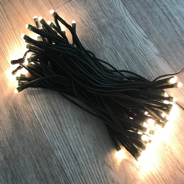 100'er led Solar Lichterkette warmweiß-DLK201W