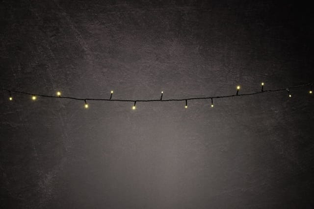 TrendLine LED-Lichterkette Classic Außen 17,4 m warmweiß mit Timer, Dimmer Lichterketten