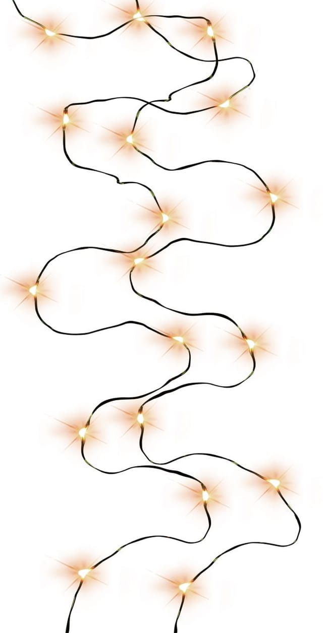 LED-Lichterkette Micro Innen 45 cm warmweiß-grün mit Timer Lichterketten - Trendline