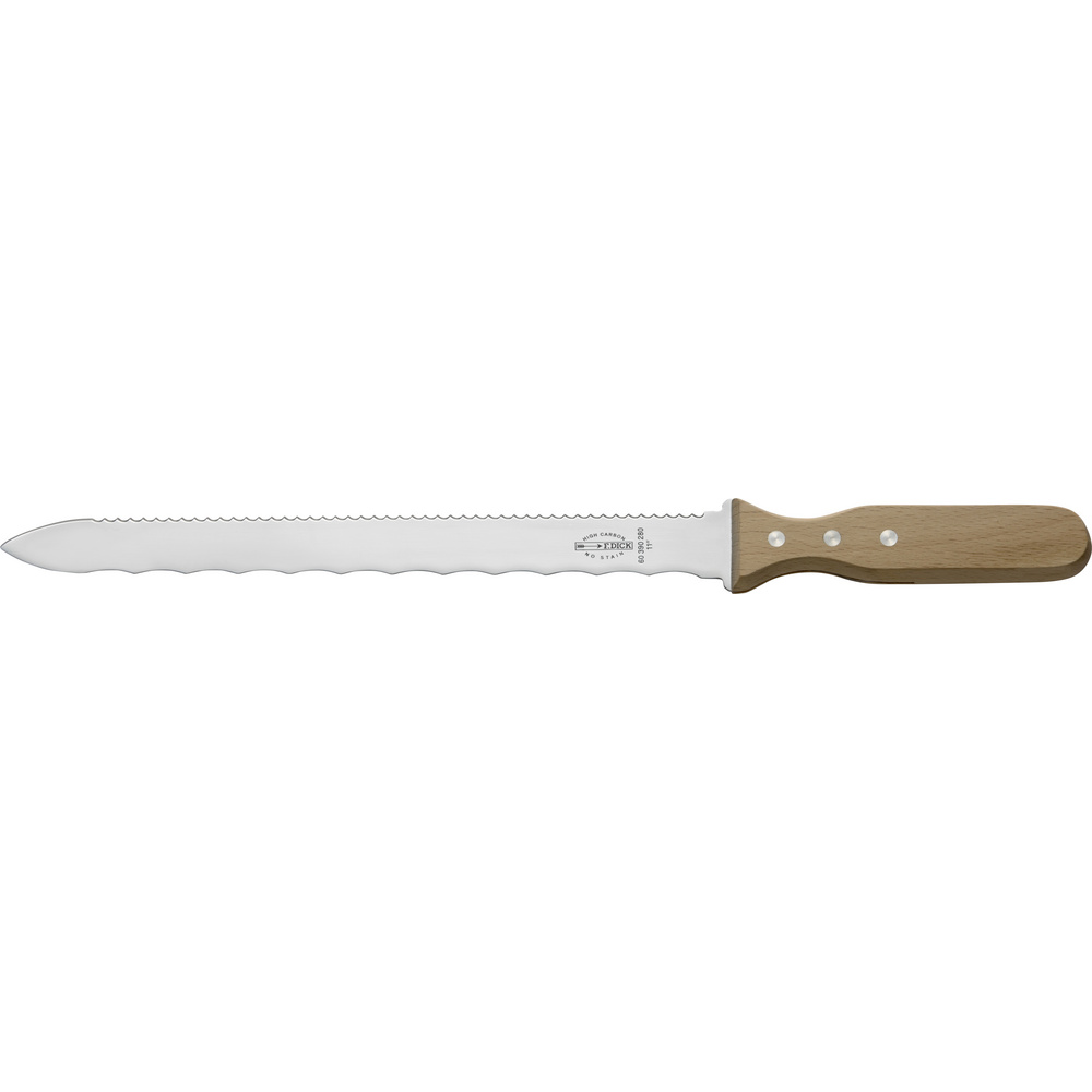 Dämmstoffmesser doppelschneidig Klinge 28 cm Wellenschliff + Sägeschliff - F.dick