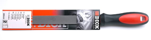 F.dick - Dick Werkstattfeile 2K 250 mm Feile für Stahl, Eisen, NE-Metall, Handfeile