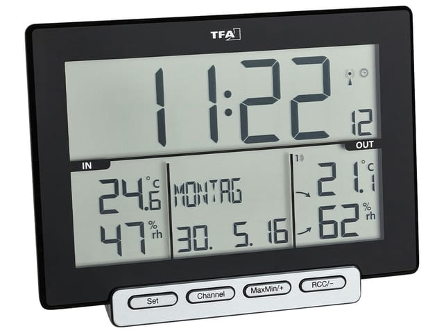Tfa Dostmann - Trinity Funk-Thermo-/Hygrometer Schwarz 30.3058.01