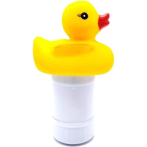 Schwimmender Chlorspender – Entenförmig – Automatisch – Für Schwimmbad / Whirlpool / Spa / Garten – Gelb