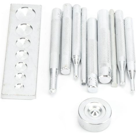 11-teiliges Druckknopf-set – Knopfmontage – Lederbearbeitungswerkzeug – Diy