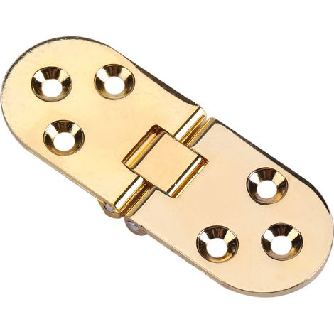 Scharnier Für Klapptisch – 80 X 30 Mm – Zinklegierung – Abgerundete Kante – Nähmaschine – Klapptischplatte – Gold