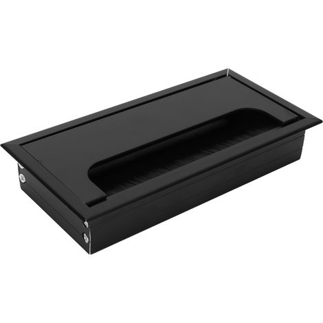 Kabelmanagementbox, Tischkabeldurchführung 6,30 X 3,15 X 1,06 Zoll, Aluminiumlegierung, Tischkabeldurchführungsbox, Kabeldurchführungsabdeckung Für Schule, Büro Und Zuhause.