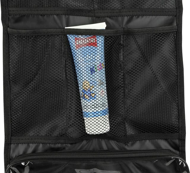 Aufbewahrungs-Set Camping Kulturtasche (b x h) 29 cm x 71 cm Schwarz 46034 - Calima