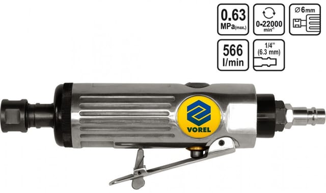 Druckluft Schleifer Einhand Stabschleifer Schnellschleifer 22000 U/min