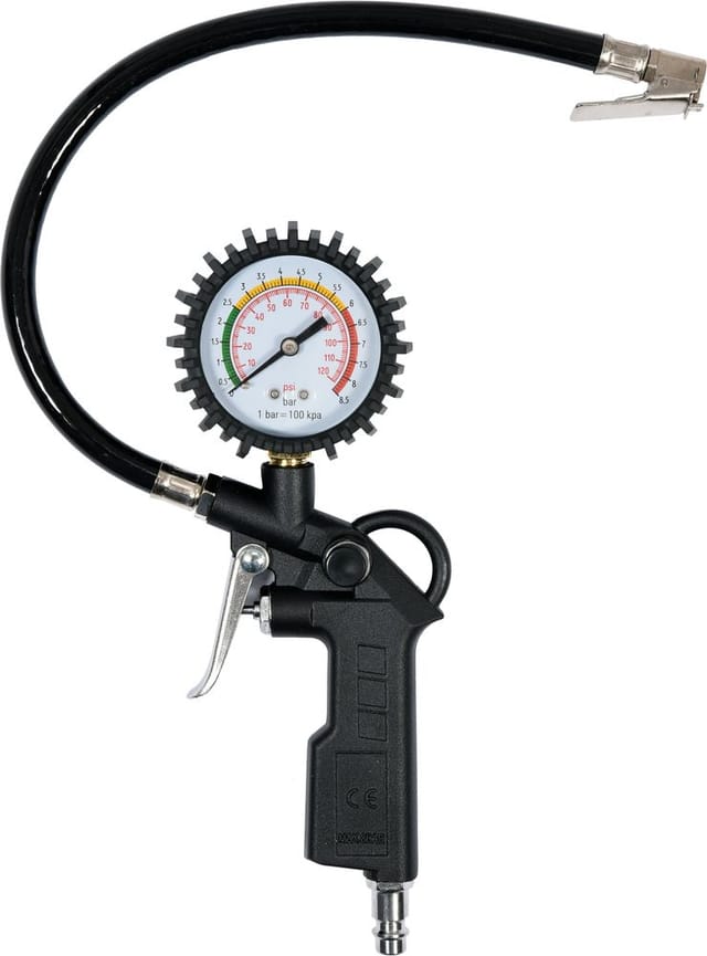 Vorel - Druckluftpistole Reifenfüller mit Manometer Luftpistole Reifenfüllgerät
