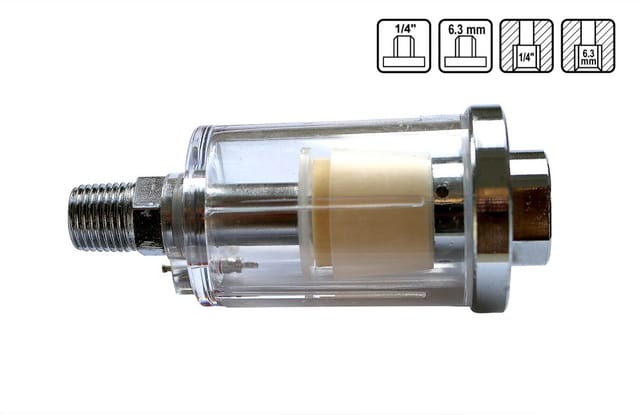 1/4' Druckluft-Wasserabscheider Mini Filter Luftfilter Wasserabscheider Abscheider