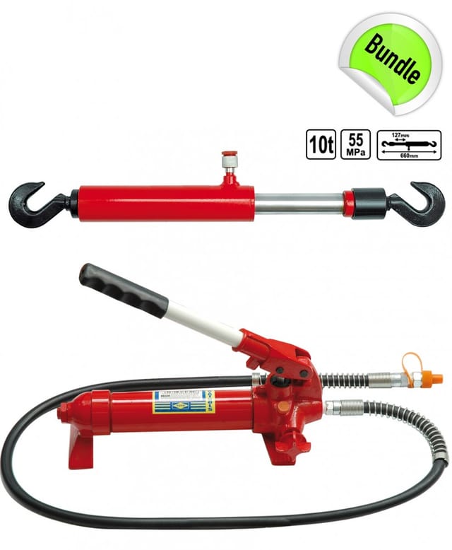 Handpumpe Hydraulik Zugzylinder für Richtsatz 10 Tonnen