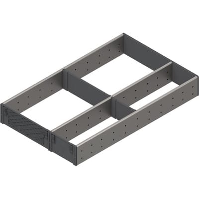Orga-Line Space Corner - Schubladenteinteilung, Nennlänge 500mm, grau - Blum
