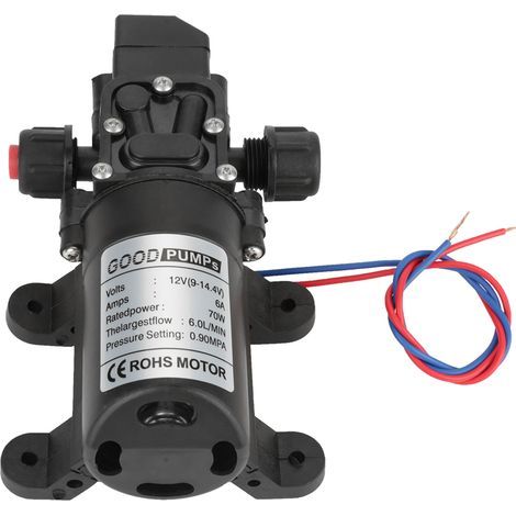Hochdruck-membranpumpe Mit Selbstansaugung – 12 V Dc – 0,9 Mpa – 6 L/min – 70 W