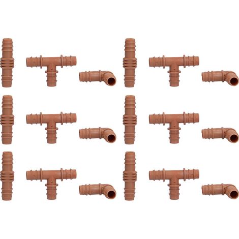 18-teiliges Bewässerungsarmaturenset – Schlauchtülle Für Braunwasser – 16-mm-schläuche