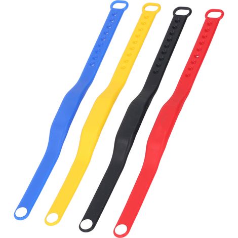 Wasserabweisendes, Farbiges Silikon-nfc-armband, 4 Stück, Wiederbeschreibbare Zugangskontrolle Für Schwimmbad, Sauna, Hotelzimmer.