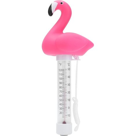 Flamingo-thermometer – Schwimmend – Teich/pool – Kunststoff – Hohe Präzision Mit Schnur – Baby/spa