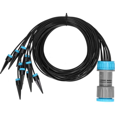 Tropfbewässerungssystem – 10 Wasserspender – Selbstbausatz – Gewächshaus, Garten, Blumenbeet – Wassersparend