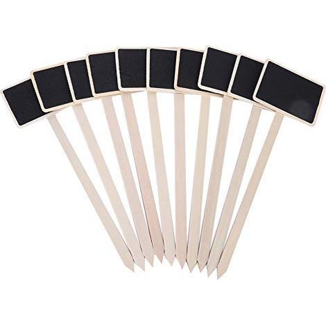 Set Mit 10 Kreidetafel-pflanzenetiketten – Mini-nachrichtenanhänger – Gartendekoration