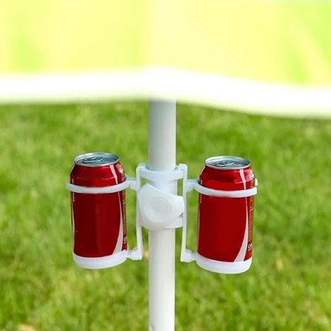Sonnenschirm-becherhalter – Kunststoff – Haken – 4 Zinken – Flaschenhalter – Windfest – Für Terrasse/pool/garten