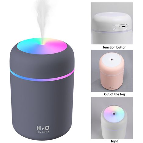 Mini-usb-luftbefeuchter – 300 Ml – Nebel – Nachtlicht – Büro/schlafzimmer