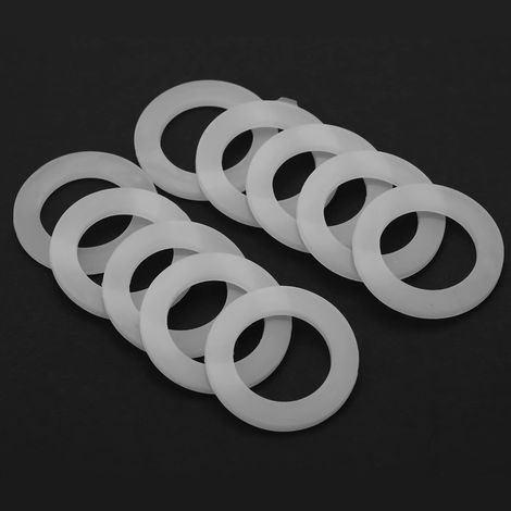 Packung Mit 10 Flachen Silikondichtungen – Warmwasserbereiter – 1-1/4" – Ungiftig / Geschmacksneutral