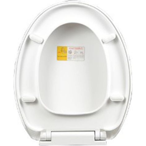 Wc-sitz Mit Absenkautomatik – Weiß – Verdicktes Pp – Schnellmontage – Ersatzteil