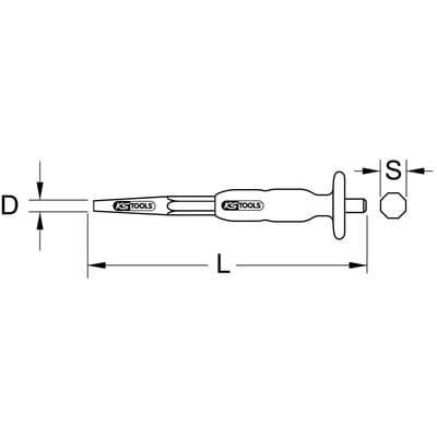 Durchtreiber, Ø 4 mm, konisch