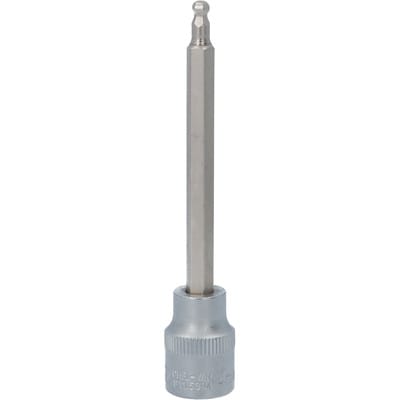 3/8' Bit-Stecknuss Innensechskant mit Kugelkopf, lang, 4mm