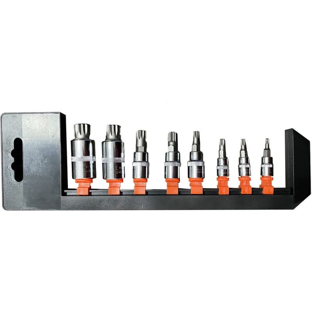 Dayplus - Innen Stecknüsse Vielzahn-Satz mit 1/2,1/4,3/8Antrieb,8tlg Vielzahn Nüsse Stecknüsse,M4,M5,M68,M8,M10,M12,M14,M16