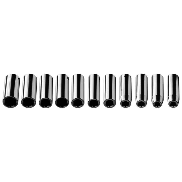 11 tlg. Stecknuss Set Lang, 1/2', 10-24mm CrV