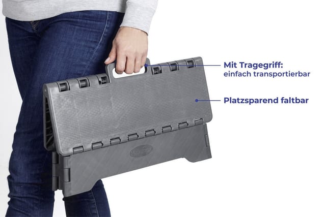 Wenko Klapp-Trittstufe Secura - Grau