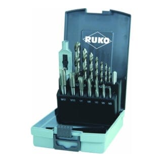 245004RO Maschinengewindebohrer-Set 15teilig 1 Set - Ruko