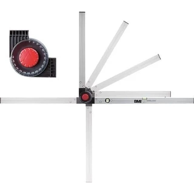 BMI - Winkelmessgerät winkelstar Messber.0-270Grad Schenkel-L.150x100cm - 715 100 150