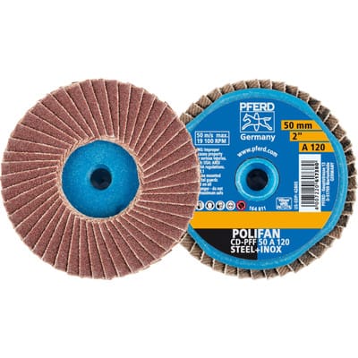 August Rüggeberg Gmbh&co.kg - pferd tools 42719112 Fächerschleifscheibe COMBIDISC-Mini-POLIFAN ø 50 mm Körnung