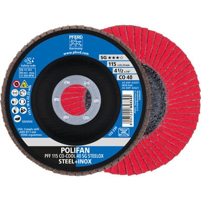 Fächerschleifscheibe sgp-cool gerade 115mm CO40 Pferd