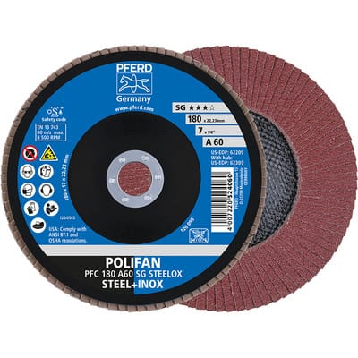 Polifanscheibe 180-22 a Korn 60 67706185 - Pferd