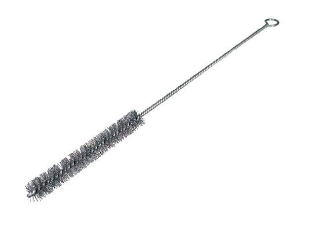 Osborn - Düsenbürste Länge 320 mm ø 10 mm 0,15 mm Stahl gewellt Besatzlänge 100 mm mit Öse
