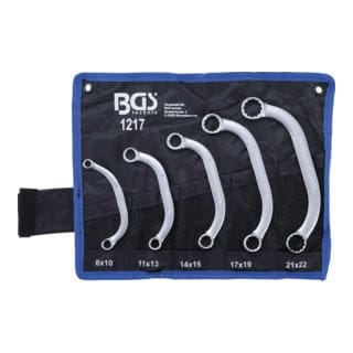Bgs Technic - Starter- und Blockschlüssel-Satz 8 x 10 - 21 x 22 mm 5-tlg.