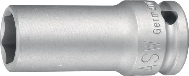 ASW - Kraftschraubersteckschlüsseleinsatz 750 l 1 ″ 6-Kant Schlüsselweite 24 mm Länge 100 mm